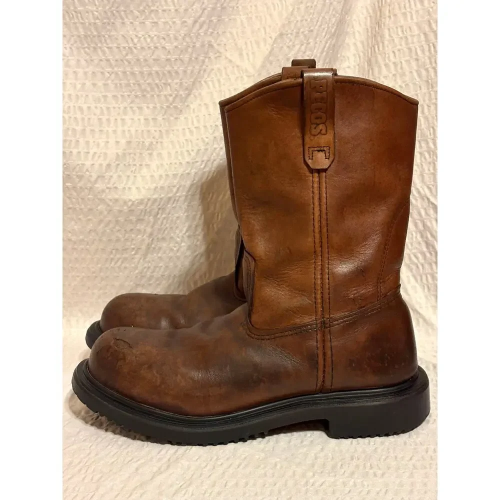 Red Wing USA Pecos 2231 Pull On Work Boot Men’s 9.5B  EH Steel Toe PLZ READ
